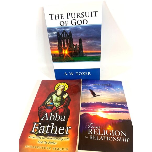 Religious Book Trio The Pursuit Of God Abba Father From Religion To Relationship - Picture 1 of 2